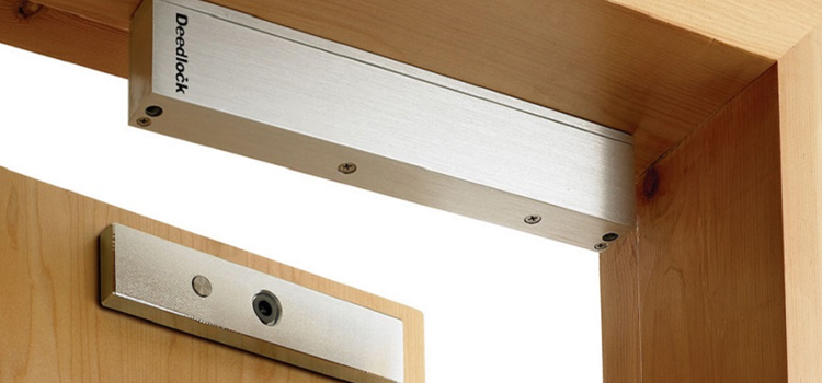 Magnetic lock installation Loomis